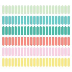 Imagem de Adesivo de Parede Confetes Tons Pastéis 132un Cobre 5m²