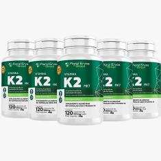 Imagem de Vitamina K2 Mk7 350mg 5x 120 Cápsulas Menaquinona-7