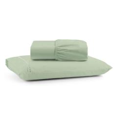 Imagem de Jogo De Lençol Solteiro Mirante 100% Algodão 2 Pçs - Verde