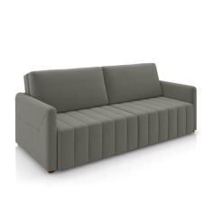 Imagem de Sofá-Cama Decorativo Retrátil Thanos 2 Lugares 192cm Veludo Grafite G45 - Gran Belo
