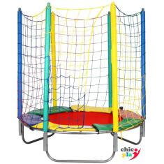 Imagem de Cama Elástica 1,50M Chicoplay Lona Vermelha Nacional Sem Emenda