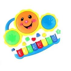 Imagem de Teclado Infantil Piano Musical Tambor Com Musica E Led - Fungame