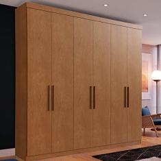 Imagem de Guarda Roupa Casal 228x233 6 Portas 2 Gavetas Bélgica Edez Carvalho Vermontt