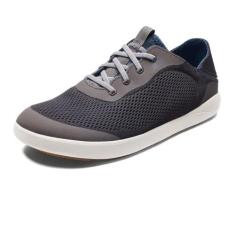 Imagem de OLUKAI Moku Pae Tênis náutico masculino, sem cadarços e estrutura elástica, malha leve e respirável, ajuste confortável e solas de borracha com aderência molhada, Pavimento / azul vintage, 41