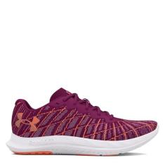 Imagem de Under Armour Charged Breeze 2 Tênis de corrida feminino, (504) Gêmeos roxo/laranja flame/laranja flare, 34