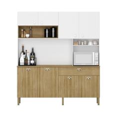 Imagem de Armario De Cozinha Compacta 8 Portas 1 Gaveta Core Freijó supremo