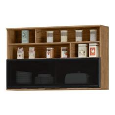 Imagem de Armário Aéreo Cozinha Toscana 1 Porta Basculante Porta Temperos 100% M