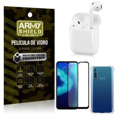 Imagem de Fone Bluetooth Ly-122 Moto G8 Power Lite + Capinha Anti Impacto + Pelí