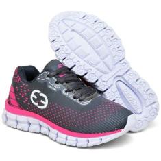 Imagem de Tênis Infantil Feminino Evoltenn Impacto Cinza e Rosa, Cinza, Rosa, 33