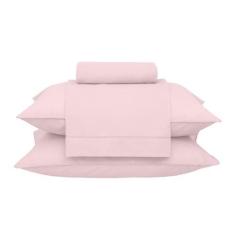 Imagem de Kit Jogo De Lençol Buddemeyer 4 Peças Cama Queen Basic Percalle 180 Fi