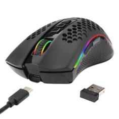 Imagem de Mouse Gamer S/Fio Storm Pro Redragon Preto Wireless M808-KS