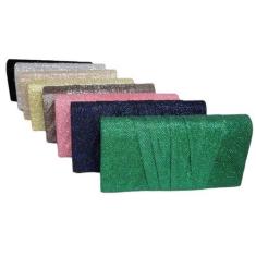 Imagem de Bolsa Feminina De Festa Clutch Brilhos Glitter - Lika Bijuterias, Bron