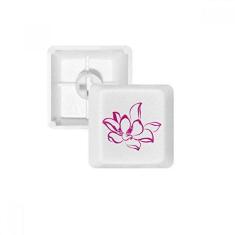 Imagem de Kit de atualização para jogos com teclado mecânico PBT Flower Pink Lotus Flower