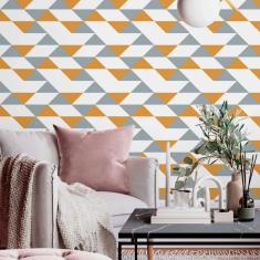 Imagem de Papel De Parede Adesivo Geométrico N013224 Rolo 0,58X3M