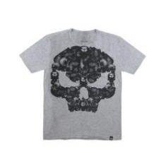 Imagem de Camiseta Black Skull Urban Masculina Mescla