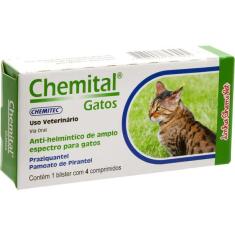 Imagem de Chemital Gatos - 4 Comprimidos