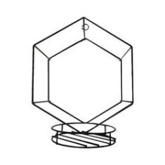 Imagem de Suporte de Metal  P/ Vasos Tam 23cm