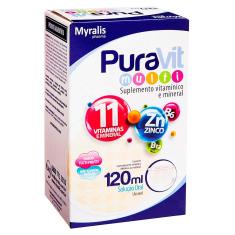 Imagem de Suplemento Vitamínico-Mineral Puravit Multi Solução Oral com 120ml Myralis 120ml Solução Oral