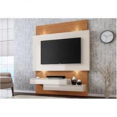 Imagem de Painel Home Suspenso para Tv Com Led Tb120l Off White Freijó