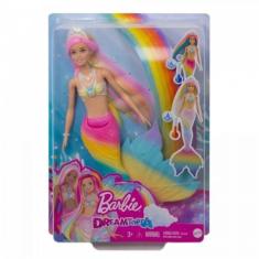 Desenho de Barbie colocando maquiagem para colorir