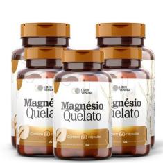 Imagem de Magnésio Quelato Com 60 Cápsulas Kit 5 Potes - Lider Vendas