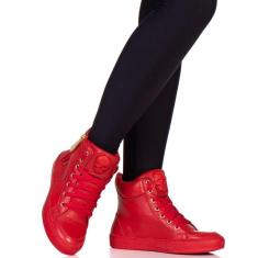 Imagem de Tenis Fitness Feminino Botinha Treino Academia Couro com Ziper-Feminino