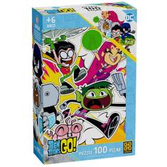 Imagem de Quebra Cabeça Puzzle 100 Peças Teen Titans GO! Grow