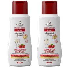 Imagem de Kit 2 Sabonete Íntimo Morango Champagne 200ml - Bio Instinto