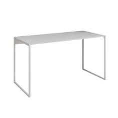Imagem de Mesa Para Escritório Industrial Base Ferro Branco Tampo Mdp Branco 137