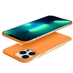 Imagem de Capa de telefone rígida ultrafina sem moldura para PC à prova de choque para iPhone 14 13 12 Mini 11 Pro Max X XR XS SE 2022 7 8 Plus Capa traseira fina, laranja, para iPhone XS MAX