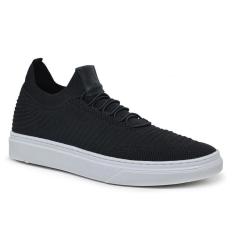 Imagem de Tênis Knit Casual Malbork em Tecido Preto Solado em Borracha 1424-Masculino