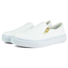 Imagem de Tênis Sapato Feminino Zíper Baixo Confortável  Sapatenis Calce Facil -