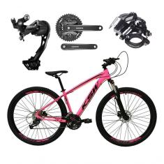 Imagem de Bicicleta Aro 29 Ksw Xlt Alívio E Altus 27v Freio Hidráulico Garfo Trava - Rosa Tam.15