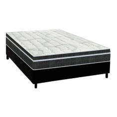 Imagem de Cama Box Casal: Colchão Molas Bonnel Orthoflex  Venezia + Base CRC Cou