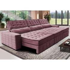 Imagem de Sofá Retrátil E Reclinável 3,85M Cama Inbox Big Puffer Com Softgeld40