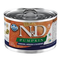 Imagem de Ração Úmida Lata Farmina N&D Pumpkin Cordeiro, Abóbora & Blueberry para Cães Adultos - 140 g