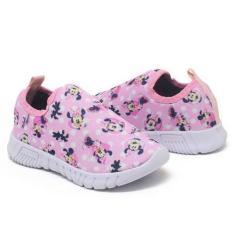Imagem de Tênis Infantil Escolar Calce Facil Leve Confortável Rosa Com Rosa - An