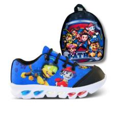 Imagem de Tênis de Led Infantil Masculino Patrulha Canina + Mochila - Kids, Azul
