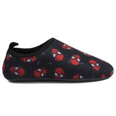 Imagem de Sapatilha Infantil Neoprene Aquática Praia Piscina Tênis Antiderrapante Spider-Masculino