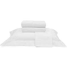 Imagem de Jogo De Cama Buettner Casal Percal 1000 Fios Dobra Feita 4 Peças Prata