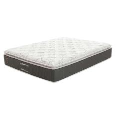 Imagem de Colchão King Safira Plush Mola Ensacada (34x193x203) Branco e Cinza