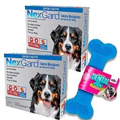 Imagem de Kit 2 Un NexGard Antipulgas Cães 25,1 A 50Kg C/ 3 + Brinde