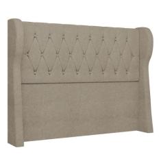 Imagem de Cabeceira Casal Queen Cama Box 160cm Malva I02 Bouclê Capuccino - Mpoz