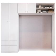 Imagem de Guarda Roupa Infantil La007 Branco Comm Branco