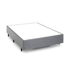 Imagem de Base Box Casal Herval Silver Confort Linho 39x138x188cm – Cinza