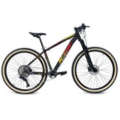 Imagem de Bicicleta Aro 29 Ksw Xlt 12v Garfo Com Trava 11-50 Preto-vermelho-amarelo 17