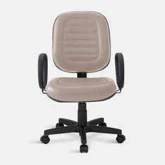 Imagem de Cadeira Diretor Belluno Giratória com Braços Bege