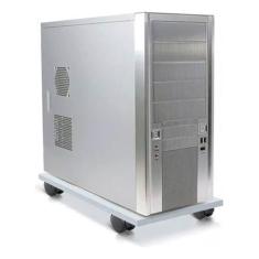 Imagem de Base Suporte Gabinete Cpu Computador Branco Com Rodas Mdf