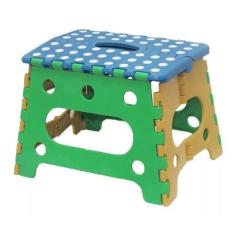 Imagem de Banquinho Dobrável Banqueta Plástica Infantil Banco Com Alça - Clink