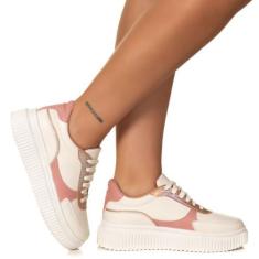 Imagem de Tenis Creper Feminino Casual Rose Estilo Shoes - Estilo Shoes , 36